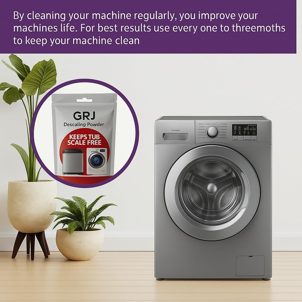 GRJ LG Washing Machine Descaling Powder – Compatible with LG Front & Top Load Machines | Removes Limescale & Odour | Pack x 1 = 100g