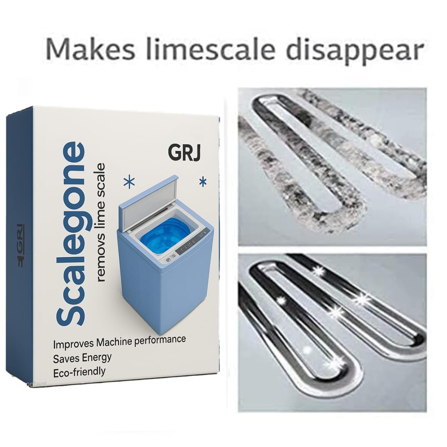 GRJ Whirlpool Washing Machine Descaling Powder – Compatible with Whirlpool Front & Top Load Machines | Removes Limescale & Odour | Pack x 1 = 100g