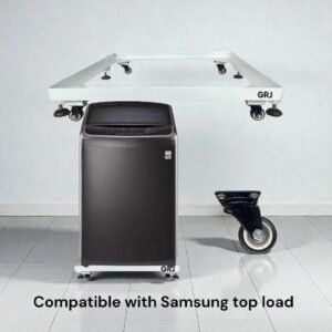 Samsung Top Load Washing Machine Heavy Grill Stand with Trolley – Compatible with ( 6 to 11 )KG – Ultra-Strong, Durable & Rust-Proof