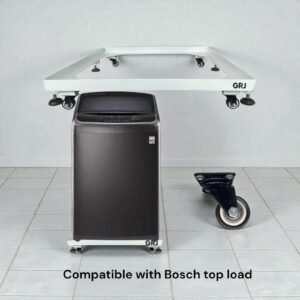 Bosch Top Load Washing Machine Heavy Grill Stand with Trolley – Compatible with ( 6 to 11 )KG – Ultra-Strong, Durable & Rust-Proof ,,.