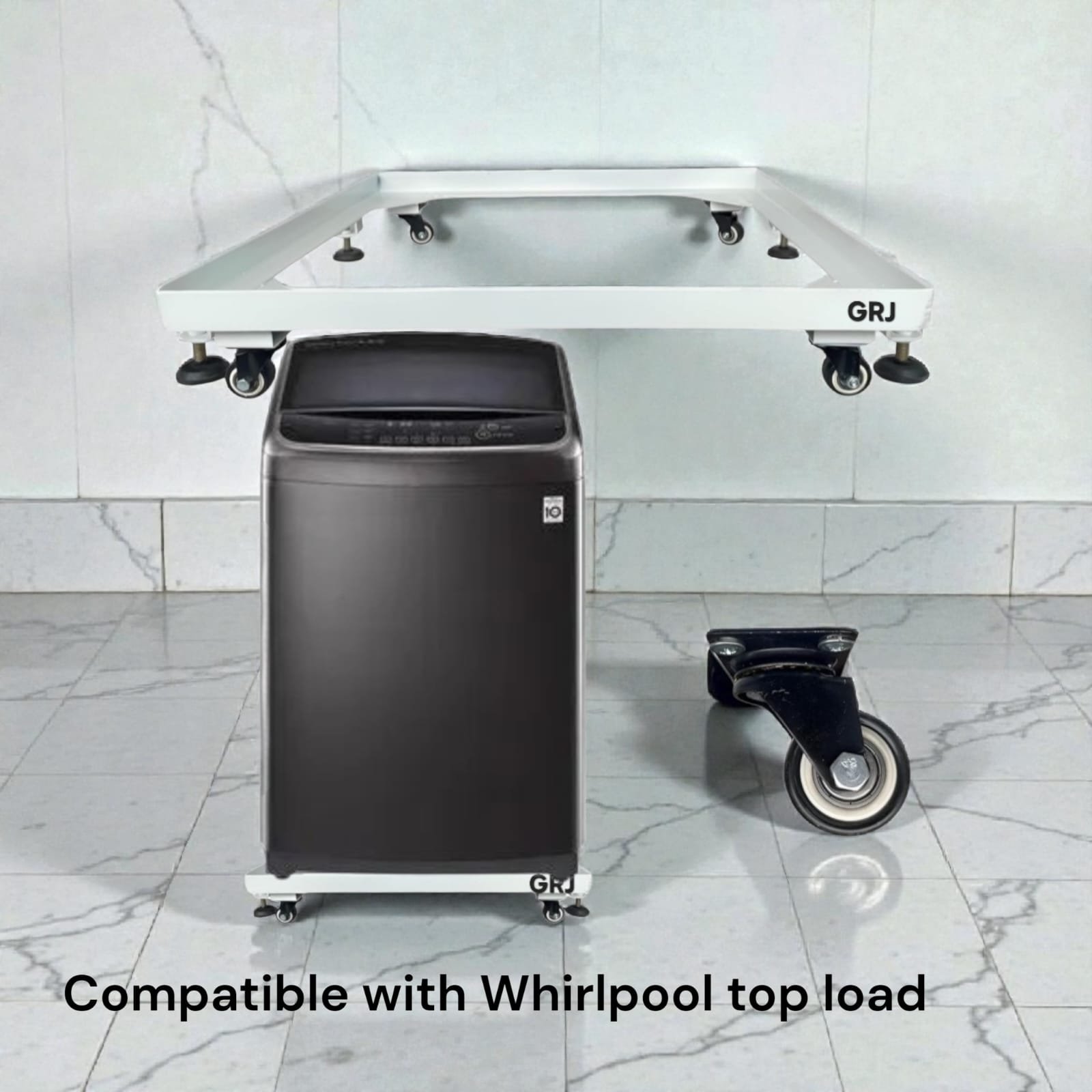 Whirlpool Top Load Washing Machine Heavy Grill Stand with Trolley – Compatible with ( 6 to 11 )KG – Ultra-Strong, Durable & Rust-Proof (Copy)