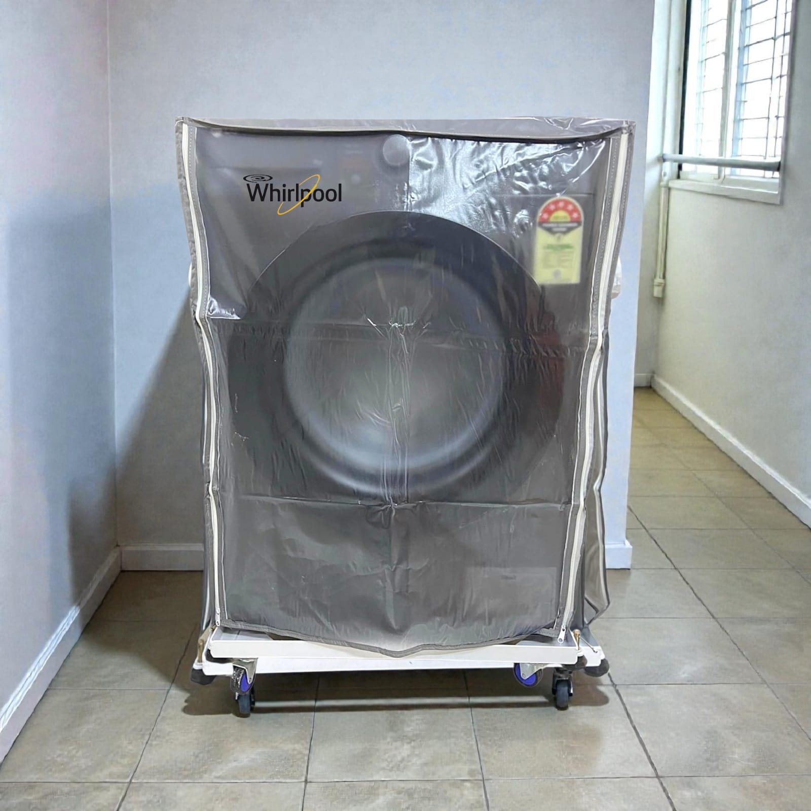 Whirlpool Front Load Washing Machine Waterproof Cover – Compatible with Whirlpool 6KG to 12KG | Durable Dustproof Protector