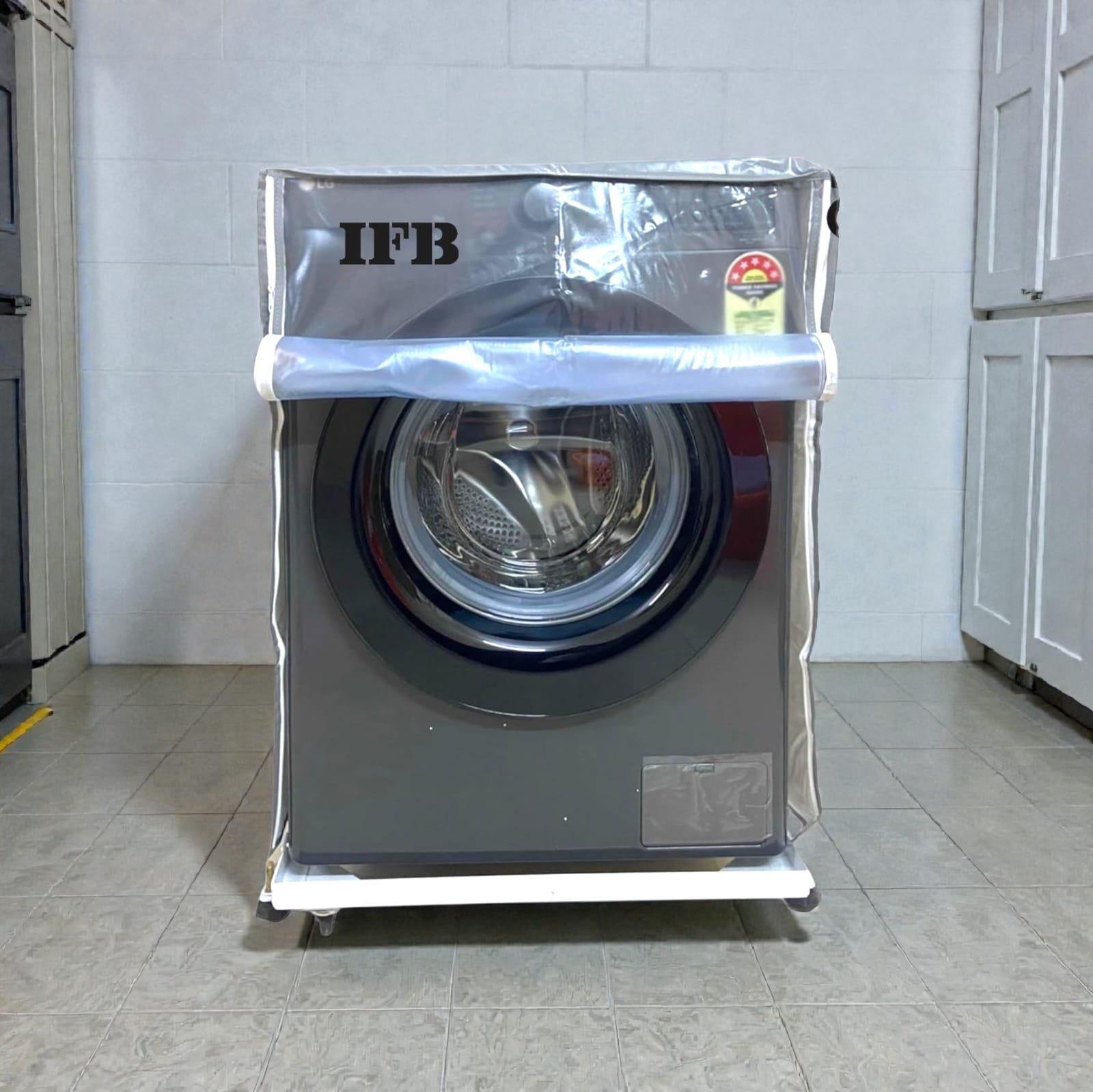 IFB Front Load Washing Machine Waterproof Cover – Compatible with IFB 6KG to 12KG | Durable Dustproof Protector