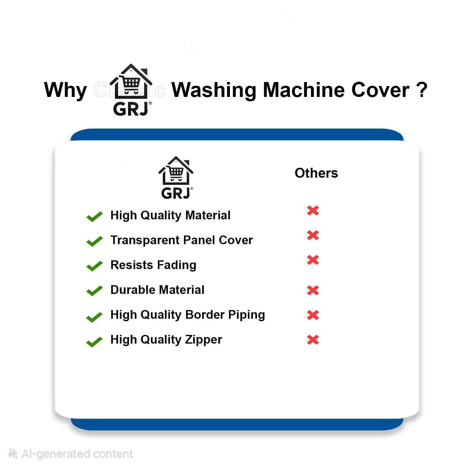 Bosch Load Washing Machine Waterproof Cover – Compatible with BOSCH 6KG to 12KG | Durable Dustproof Protector