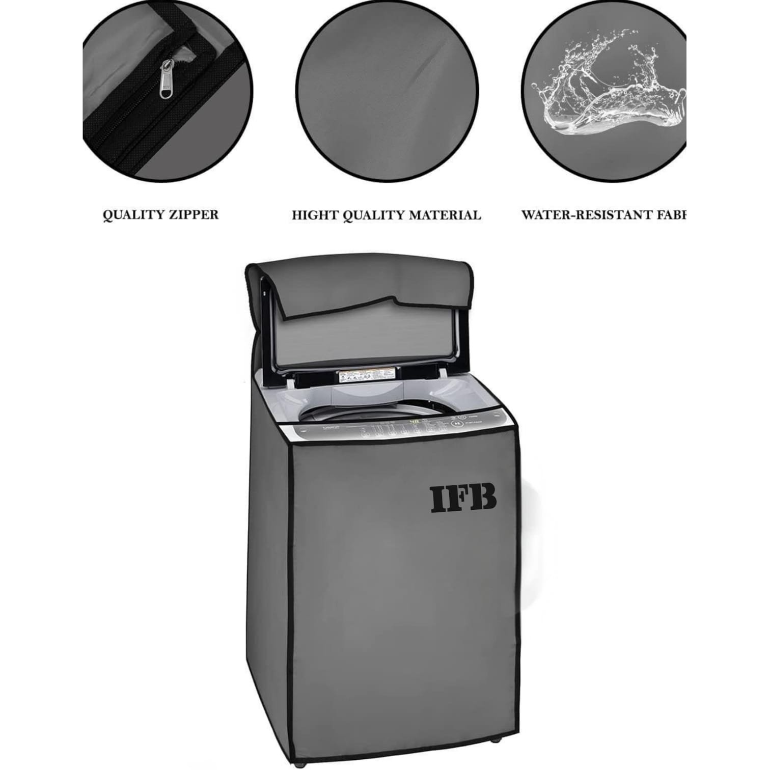 IFB Load Washing Machine Waterproof Cover – Compatible with IFB 6KG to 12KG | Durable Dustproof Protector