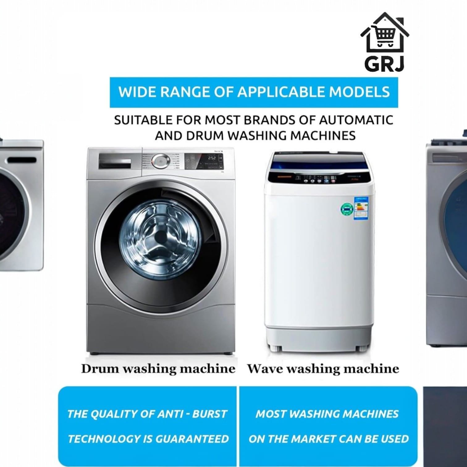 Washing Machine Inlet Pipe For Top & Front load | Burst Proof and Anti Kink | Hot & Cold Water Washing Machine Pipe Inlet | Pack Of 1 ....